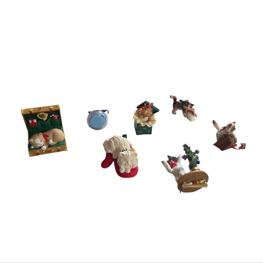 7 Hallmark Mischevious Kittens Ornaments